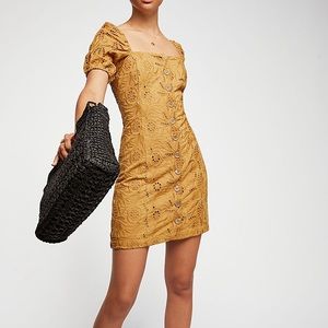 Free people Daniella mini dress size 2 (fits XS/S), good condition